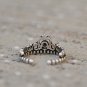 Dainty Crown Ring Retro Crystal Ring Jewelry Sterling Silver Ring Antique Princess Ring