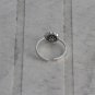 Antique Sterling Silver Lotus Flower Adjustable Yoga Nature Ring Botanical Zen Thin Ring