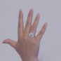 Natural Pearl Sterling Silver Lotus Flower Nature Ring Floral Botanical Ring for her