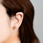 Rose Gold Flower 925 Sterling Silver Dainty Earrings Gold Vermeil Floral Elegant Nature Earrings
