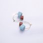 Chic Wood Earrings Hoop Earrings Geometric Earrings Circle Earrings Modern Earrings Cute Earrings