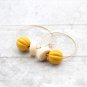 Chic Wood Earrings Hoop Earrings Geometric Earrings Circle Earrings Modern Earrings Cute Earrings