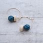 Chic Wood Earrings Hoop Earrings Geometric Earrings Circle Earrings Modern Earrings Cute Earrings