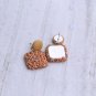 Knitted Earrings Crochet Geometric Earrings Winter Handmade cotton Earrings