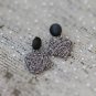 Knitted Earrings Crochet Geometric Earrings Winter  Handmade cotton Earrings