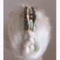 Green Nature Handmade Flower Hair Clip Crystal Hair Claw Floral Jaw Clip Medium Size