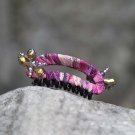 Medium Purple Nature Handmade Flower Hair Clip Crystal Hair Claw Floral  Blossom FlowerJaw Clip
