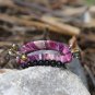 Medium Purple Nature Handmade Flower Hair Clip Crystal Hair Claw Floral  Blossom FlowerJaw Clip