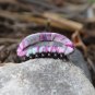 Purple Nature Handmade Flower Hair Clip Crystal Hair Claw Floral Jaw Clip Medium Size