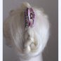 Purple Nature Handmade Flower Hair Clip Crystal Hair Claw Floral Jaw Clip Medium Size