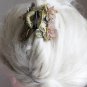 Small Yellow Nature Handmade Flower Hair Clip Crystal Hair Claw Floral Blossom FlowerJaw Clip