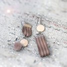 Handmade Natural Wood Earrings Chic Geometric Earrings Nature Earrings Modern Earrings Cute Earrings