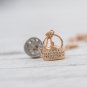 SOLD 3D three-dimensional Necklace Crystal Cute Kettle Necklace Chain Dainty Elegant Pendant