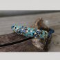 Handmade Golden Blue Flower Wrist Chain Boho Floral Lobster Clasp Dainty Bohemia Bracelet Beach