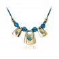 Sapphire Blue Crystal Bracelet Celestial Blue Bohemia Lobster Clasp Golden Crystal Jewelry