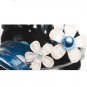 Handmade Something Blue Sapphire Blue Small Crystal Hair Clip Claw Barrette Flower Poneytail Holder