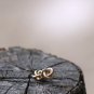 Golden Knot Earrings Studs Geometric Fashion Earrings Bird's nest Pierced Earrings Post Matt Finsh