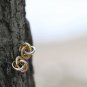 Golden Knot Earrings Studs Geometric Fashion Earrings Bird's nest Pierced Earrings Post Matt Finsh