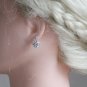 Clear Crystal Earrings Studs Round Dainty CZ Earrings Elegant Cute Earrings