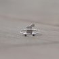 Animal Bunny Ring Minimalist 925 Sterling Silver Minimal Adjustable Rabbit Cute Ring for Kids