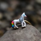 Horse Animal Ring Adjustable Unicorn Ring Minimal Sterling Silver Enamel Ring for Her