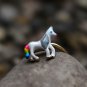 Horse Animal Ring Adjustable Unicorn Ring Minimal Sterling Silver Enamel Ring for Her