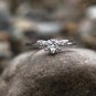Minimal Bee Animal Ring Sterling Silver Minimalist Ring for kids Cute Adjustable Dainty Ring