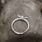 Minimal Bee Animal Ring Sterling Silver Minimalist Ring for kids Cute Adjustable Dainty Ring