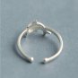 Sterling Silver Dolphin Ring Beluga Fish Ring Minimal Animal Ocean Lover Minimalist Ring for Kids