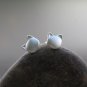 Sterling Silver Cat Head Earrings Studs Kitty Kitten Animal Minimalist Minimal Earrings Kids