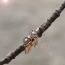 Vintage Style White Marble Earrings Studs Natural Stone Retro Vintage Earrings  Studs