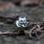 SOLD 3D Sterling Silver Cat Ring 3 Dimensional Animal Ring Rustic Ring Cute Kitty Dainty Ring