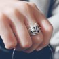 SOLD 3D Sterling Silver Cat Ring 3 Dimensional Animal Ring Rustic Ring Cute Kitty Dainty Ring
