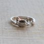 3D Sterling Silver Cat Head Silhouette Ring 3 Dimensional Animal Ring Cute Kitty Dainty Ring