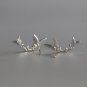 Dainty Flying Butterfly Earrings Studs Sterling Silver Delicate Crystal Animal Minimalist Earrings