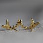 Dainty Flying Butterfly Earrings Studs Sterling Silver Delicate Crystal Animal Minimalist Earrings