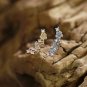 Dainty Flying Butterfly Ear Jacket Sterling Silver Delicate Animal Minimalist Earrings Ear Wrappers