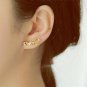 Dainty Flying Butterfly Ear Jacket Sterling Silver Delicate Animal Minimalist Earrings Ear Wrappers