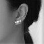 Dainty Flying Butterfly Ear Jacket Sterling Silver Delicate Animal Minimalist Earrings Ear Wrappers