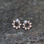 Rose gold Dainty Pearl Earrings Studs Silver Gold Vermeil Earrings Delicate Minimalist Earrings