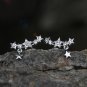 Gold Celestial Ear Jacket Star Ear Crawlers Zodiac Ear Climbers Sterling Silver Dainty Earrings