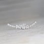 Sterlig Silver Celestial Ear Jacket Star Ear Crawlers Zodiac Ear Climbers Cute Dainty Earrings