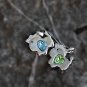 Sapphire Blue Crystal Horse Animal Pendant Swarovski Element Sky Blue Emerald Green Silver Pendant