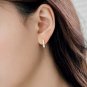 Crystal Minimal Earrings Studs Tiny Crystal Earrings Studs Gold Vermeil Small Simple Earrings