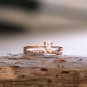 Rose gold vermeil Teardrop Marquise Ring 925 Sterling Silver Ring Cubic Zirconia Dainty CZ Ring