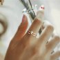 Rose gold vermeil Teardrop Marquise Ring 925 Sterling Silver Ring Cubic Zirconia Dainty CZ Ring