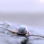 Rose Gold Vermeil Adjustable Moon Bracelet Dainty Thin White Marble Bracelet for Her
