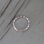 Simple Geometric Crystal Ring Sterling Silver Adjustable Open Ring Dainty Elegant CZ Ring