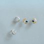 SOLD Crescent Moon Earrings Zodiac Minimalist Earrings Minimal CZ Earrings