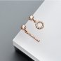 Rose Gold Simple Geometric Earrings Asymmetric Bar Earrings Studs Minimal Simple Earrings
